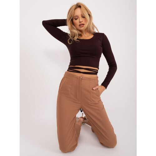 My Red Lips Blouse-EM-BZ-782.95-dark brown Slike