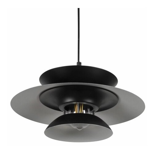  Viseći luster na sajli BERIT 1xE27/20W/230V, crna Slike