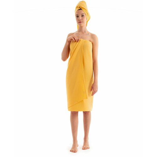  muslin - yellow yellow towel set (2 pieces) Cene