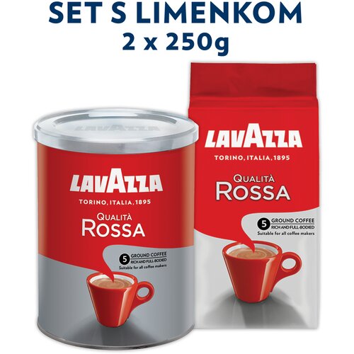 Lavazza Mljevena kava Qualita Rossa s limenkom 2x250g Cijene