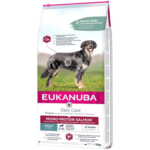  10 % popust na Eukanuba monoproteinsko suho hrano za pse! - Adult Mono-Protein z lososom (12 kg) Cijene