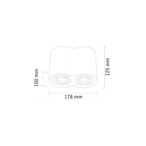 Bb Link svetiljka JM-016 plafonska crna 2*GU10 IP20 Cene