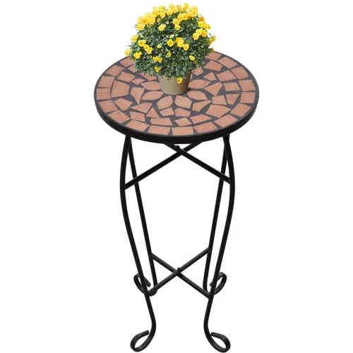 vidaXL Bočni stol uzorkom mozaika, boje terakote