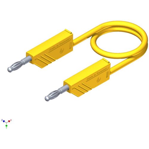 SKS Hirschmann CO MLN SIL 100/1 merilni vod [lamelni vtič 4 mm - lamelni vtič 4 mm] 1.00 m rumena Na spajkalnik odporen 4 mm silikonski merilni kabel s presekom 1mmË> 934092103 SKS Hirschman, (20422386) Cene