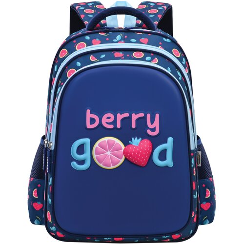 Scool ranac sa ojačanim leđima 3D Eva Berry good SC2992, 42x30x22cm, Plavi Slike