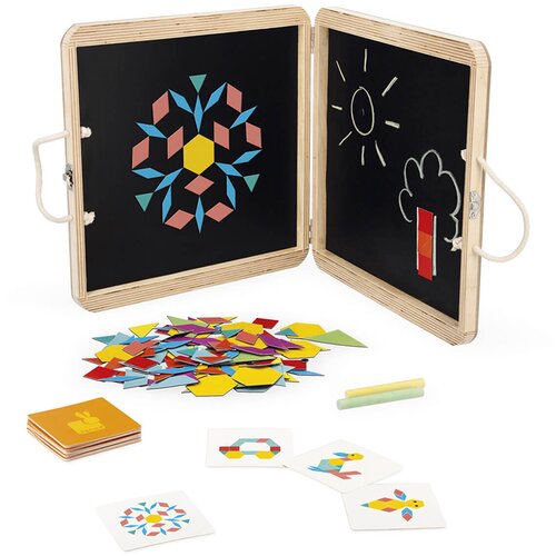 Janod dječje magnetske puzzle u drvenom kovčegu geometric Slike