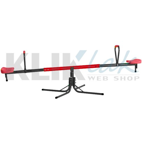  Klackalica 180x45x58 metalna konstrukcija i rotacija 360 - crno/crvena ( 15-610000 ) Cene