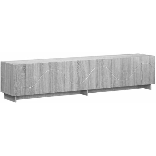  TV stalak 180 x 34 5 x 40 cm Siva Sonoma Konstruirano drvo - Siva Sonoma 179.5 x 34.5 x 40 cm Slike