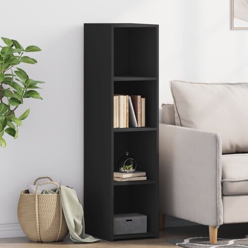  Visoka komoda crna 30x41x124 cm od konstruiranog drva Cene