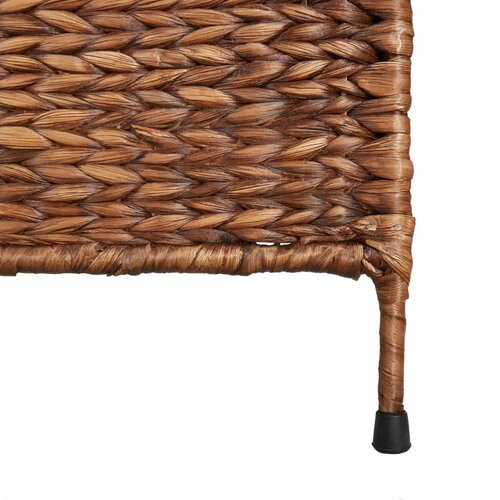  pregrada s 5 panela smeđa 205 x 180 cm od vodenog zumbula Slike