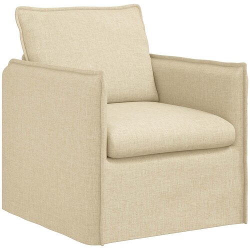 VidaXL Kavč krema Splo&amp;scaron;ne dimenzije: 75 x 82 x 85 cm (&amp;Scaron; x G x V) Žamet, (5000145799) Slike
