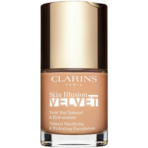 Clarins Skin Illusion Velvet tekoči puder z mat finišem z hranilnim učinkom odtenek 109C 30 ml Cene