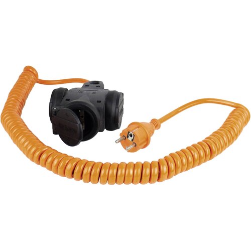 As-schwabe 70414 tok podaljšek 16 A oranžna\, črna 5.00 m H07BQ-F 3G 1\,5 mm² spiralni kabel, (20434305) Cene