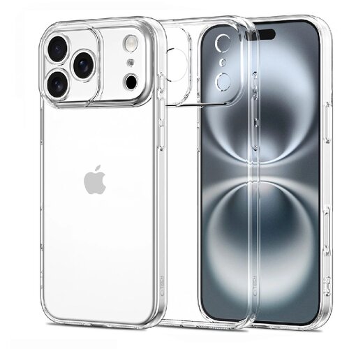 Apple Silikonski ovitek Tech-Protect Flexair Clear za iPhone 17 Pro - Prozoren Slike