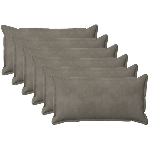  Presvlaka za jastuk 6 pcs HOUTEN Svjetlosiva 40 x 70 cm Baršun Cene