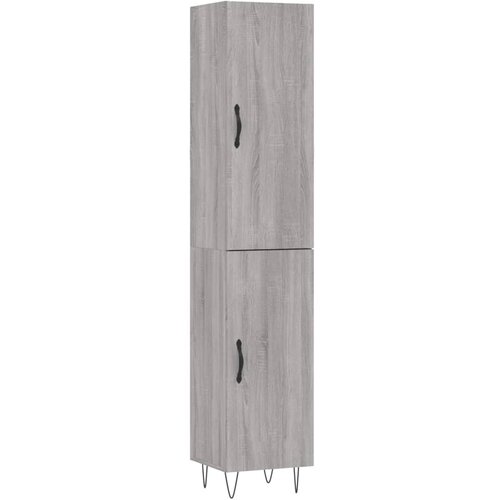  Visoka komoda siva sonome 34,5x34x180 cm od konstruiranog drva Slike