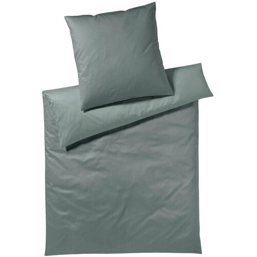 Joop! OBOJESTRANSKA POSTELJNINA Herringbone 140/200 cm mako saten smaragdno zelena Cene