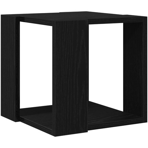 VidaXL Stolić za kavu Crni hrast MDF 32 x 32 x 30 cm Jednostavan Slike