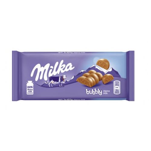 MONDELEZ + LU čokolada bubbly alpine milk 90g Slike