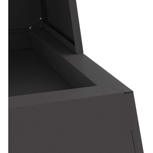  Kamin Crna 60 x 35 x 100 cm Čelik Slike