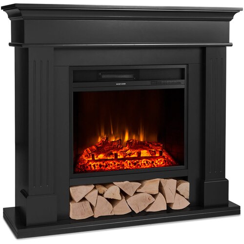 Klarstein Las Pilas Elektrický krbový ohrievač s ventilátorom 900/1800W Týždenný časovač Diaľkové ovládanie Cene