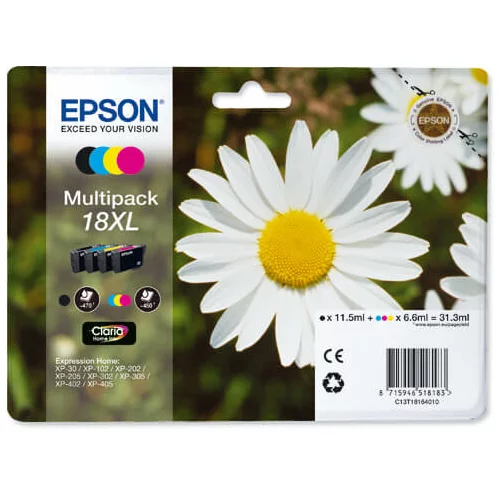 Epson komplet kartuš 18 XL (C13T18164010) (BK/C/M/Y), original