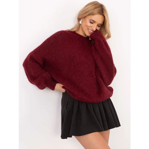 Och Bella Sweater-TW-SW-BI-3565.69-burgundy