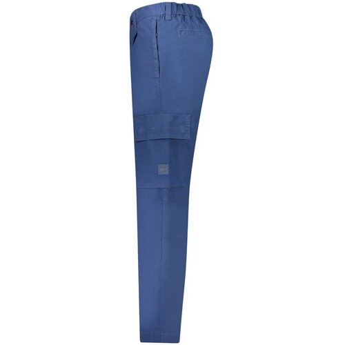 Hugo Boss Boss mu&amp;scaron;ke cargo hlače tapered kroja plave Slike