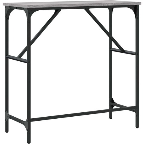 vidaXL Konzolni stol siva boja hrasta 75x32x75 cm konstruirano drvo Cene