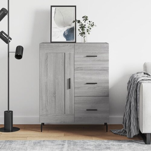 vidaXL Komoda siva sonoma 69,5x34x90 cm inženirski les Cene