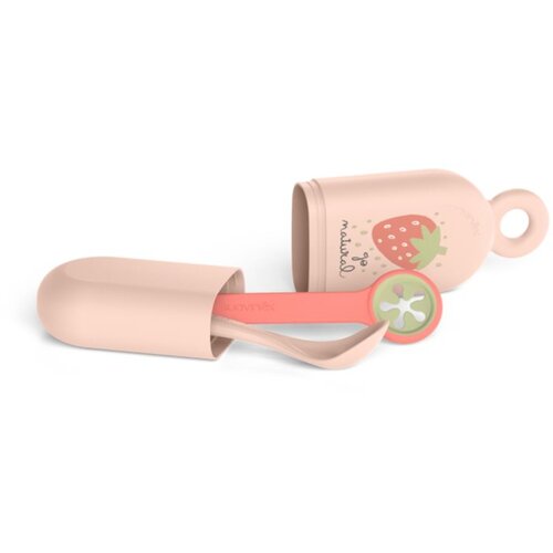 Suavinex On the Go Set komplet pribora za jelo Pink Strawberry 4 m+ 3 kom Cijene