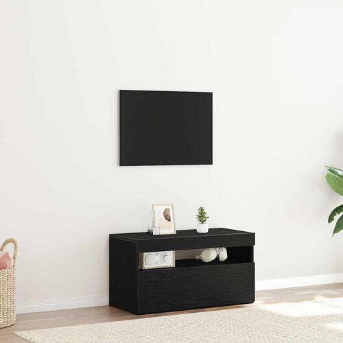 TV ormar Crni hrast 75 x 35 x 40 cm Konstruirano drvo Cijene
