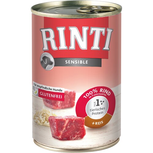 Rinti Varčno pakiranje Sensible 24 x 400 g - Govedina & riž Cene