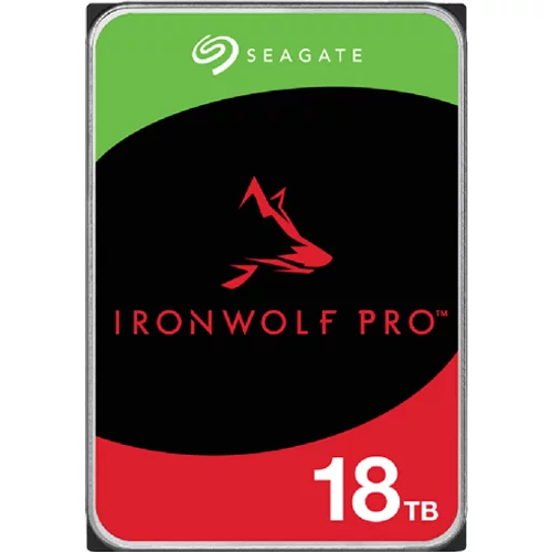Seagate Ironwolf PRO Enterprise NAS HDD 18TB 7200rpm 6Gb/s SATA 256MB cache 8.9cm 3.5inch 24x7 for NAS & RAID Rackmount systems BLK