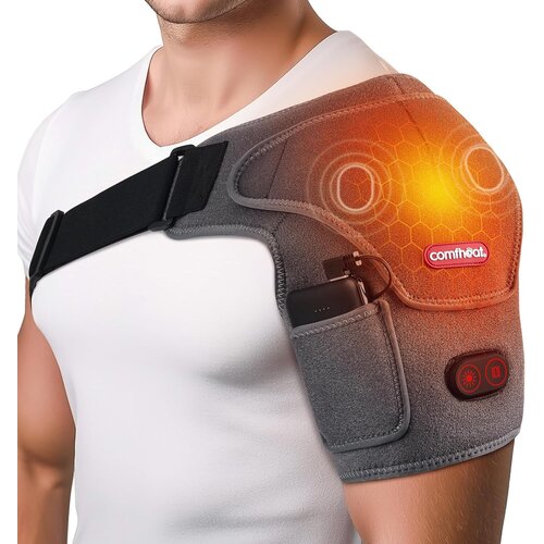 COMFHEAT Ogrevana Opora za Ramo z Vibracijsko Masažo Slike