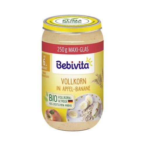Bebivita Bio otroška hrana - polnozrnati kosmiči z jabolkom in banano Cene