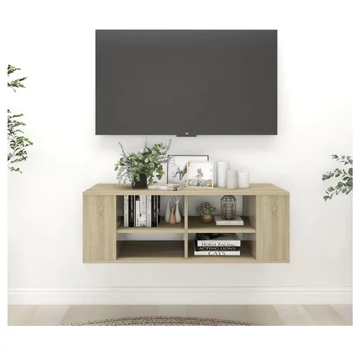  Stenska TV omarica sonoma hrast 102x35x35 cm iverna plošča