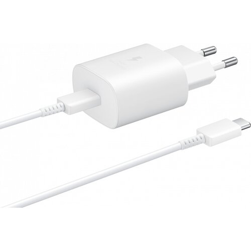 Samsung kućni punjač (bez pakovanja) EP-TA800W + DA705BWE 25W, 3A, 1 x usb-c, sa usb-c kablom GP-PTU021SOAWQ beli Slike