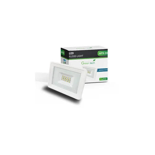 Greentech LED REFLEKTOR 20W,6000K, IP65,BIJELA BOJA