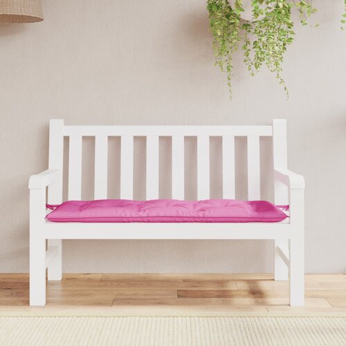 VidaXL Blazina za vrtno klop roza 120x50x7 cm blago Slike