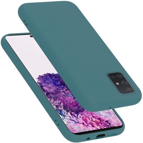 Cadorabo Ohi&amp;scaron;je, združljiv s Samsungom v tekoči zeleni barvi - za&amp;scaron;čitni pokrov iz fleksibilnega silikona TPU, (20587863) Slike