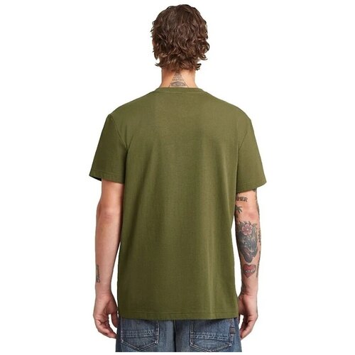 G-star Raw Majice s kratkimi rokavi D26833 D101 SPRAY G LOGO R T Zelena Cene