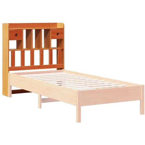 Uzglavlje sa spremi&amp;scaron;tem vo&amp;scaron;tano smeđe 75 cm od masivne borovine Slike