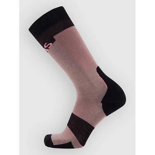 Mons Royale Pro Lite Merino Snow Funkcijske nogavice cinder / flamingo / black Slike
