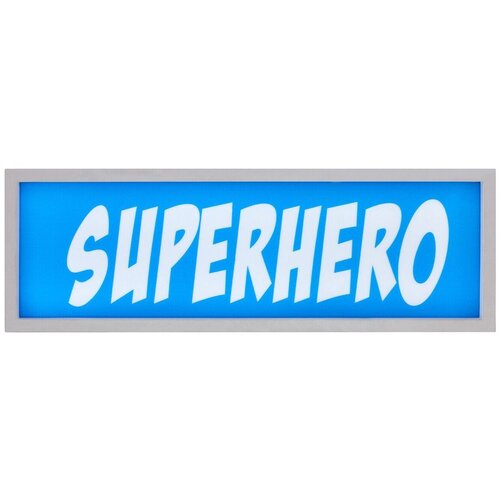 Premier Housewares Modra svetlobna dekoracija na baterije Superhero &amp;ndash; Slike