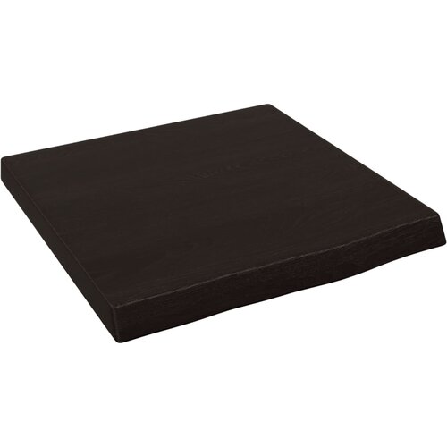 Maison Chic Stenska polica - Viseča Polica temno rjava 40x40x(2-4) cm trdna hrastovina, (21784928) Cene