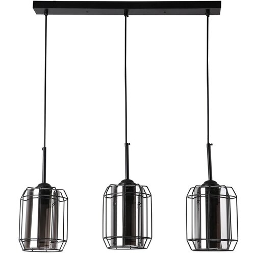 Candellux Lighting luster/visilica-jonera viseća lampa crna 3X40 E27 dim abažur Cene