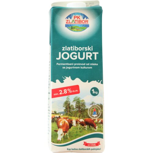 Nepoznato Jogurt ZLATIBORSKI 2,8%mm 1kg Cene
