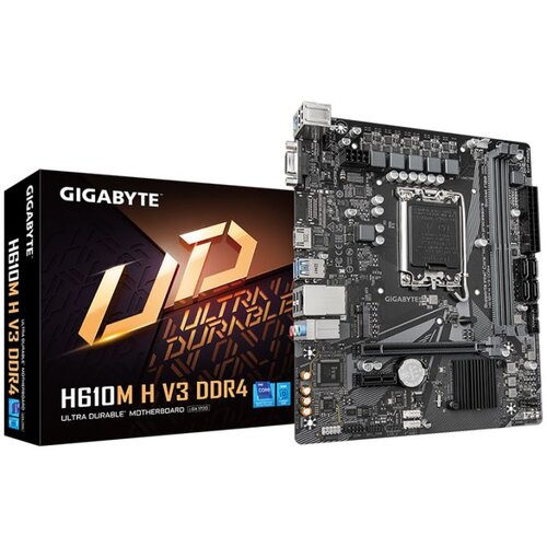Gigabyte MB H610M H V3 DDR4 LGA1700 2xDDR4 M.2, 4xSATA 6xUSB VGA, HDMI mATX Slike