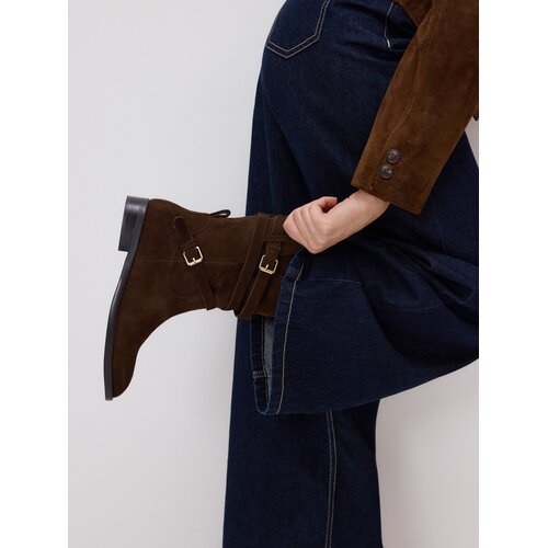 Reserved LADIES` ANKLE BOOTS - tamnosmeđe Cijene